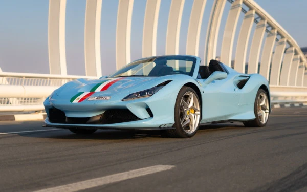 Blue Ferrari F8 Tributo Spider, 2023